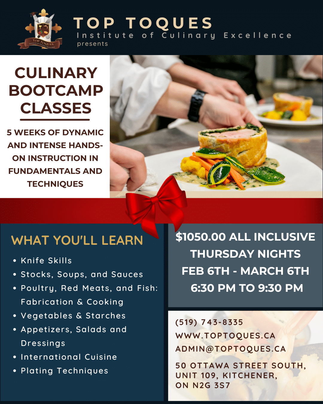 Bootcamp 2025 - Top Toques Institute of Culinary Excellence