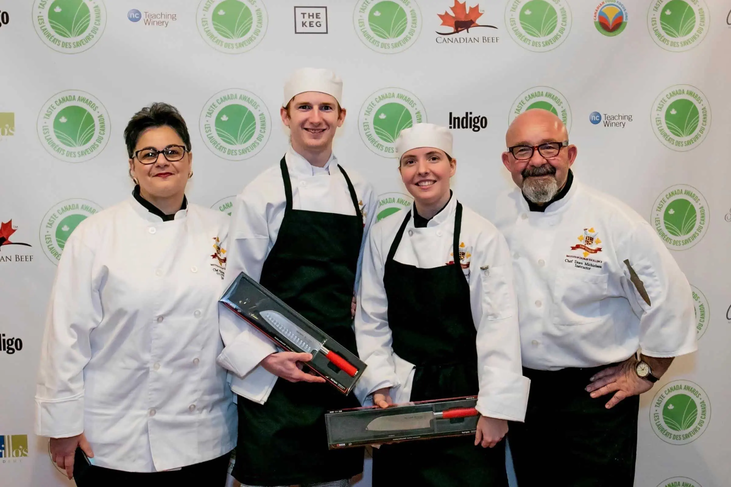 Chef Trainers with Students at Awards Gala - Top Toques Culinary Institute of Excellence